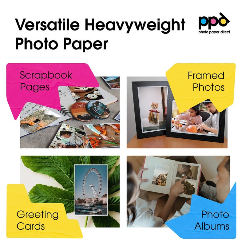 PPD 50 Sheets Inkjet Matte Double Sided Heavyweight Photo Quality Paper LTR 8.5 x 11 53lbs. 210gsm 9mil (PPD-45-50) - Image 5